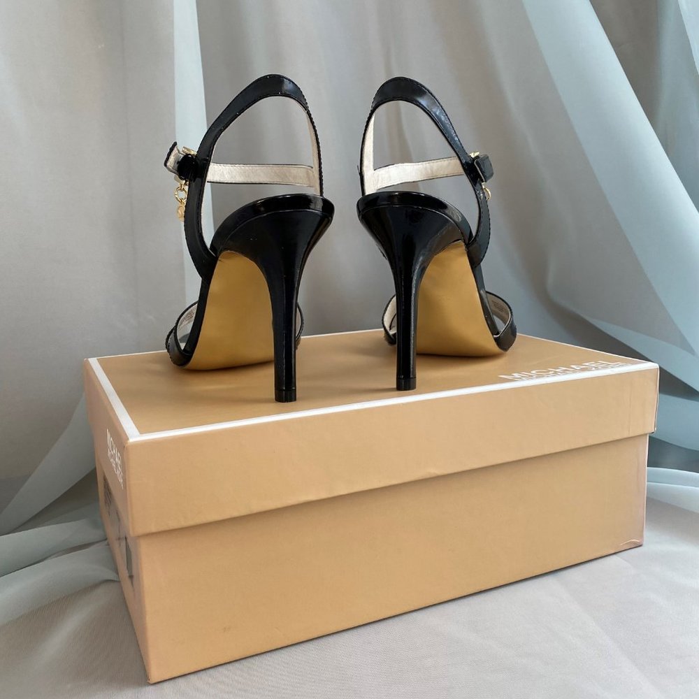 Michael Kors Black Elisa Sandal, 7 ½ M - Picture 10 of 14